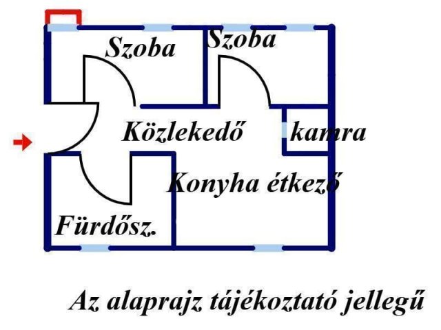 Eladó téglalakás, Kecskeméten 49.9 M Ft, 2 szobás
