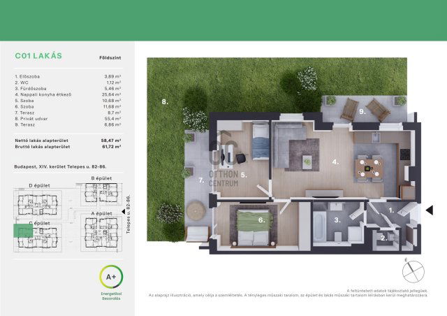 Eladó téglalakás, Budapesten, XIV. kerületben 117.9 M Ft