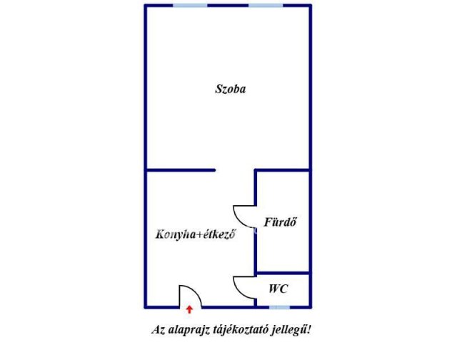 Eladó téglalakás, Szegeden 28.9 M Ft, 1 szobás