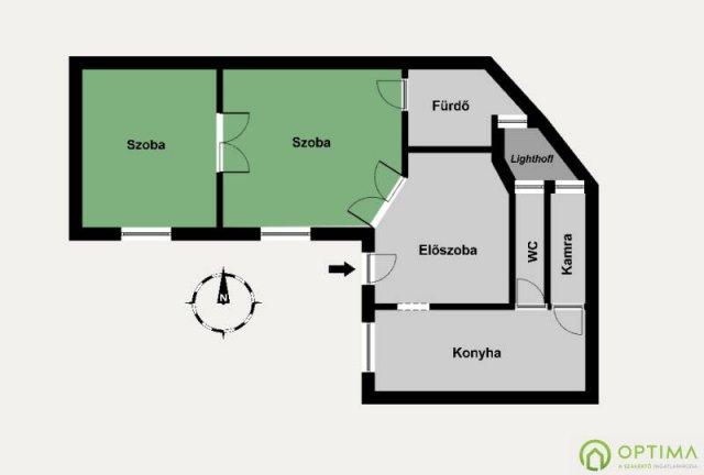 Eladó téglalakás, Budapesten, IX. kerületben 87.9 M Ft, 2 szobás