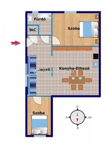 Eladó ikerház, Kecskeméten 28.7 M Ft, 3 szobás