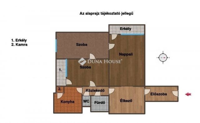 Eladó panellakás, Szegeden 63.9 M Ft, 2+1 szobás