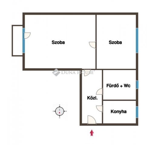 Eladó téglalakás, Debrecenben 55 M Ft, 2 szobás