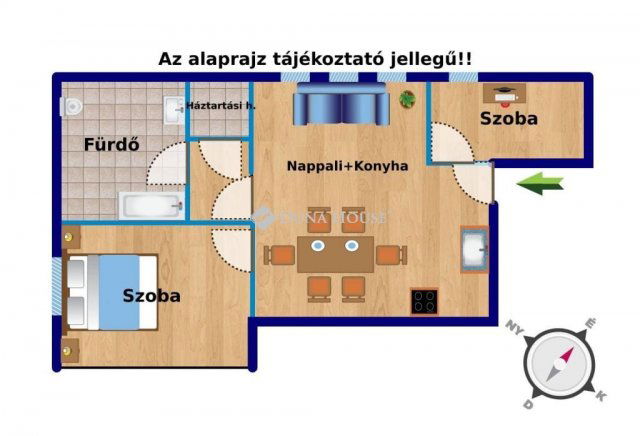 Eladó téglalakás, Fertőszentmiklóson 62.9 M Ft, 3 szobás