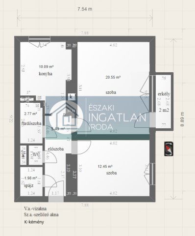 Kiadó téglalakás, albérlet, Kazincbarcikán 110 E Ft / hó