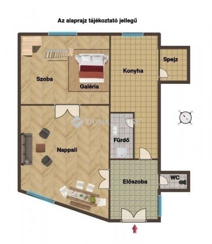 Eladó téglalakás, Budapesten, VIII. kerületben 59.9 M Ft