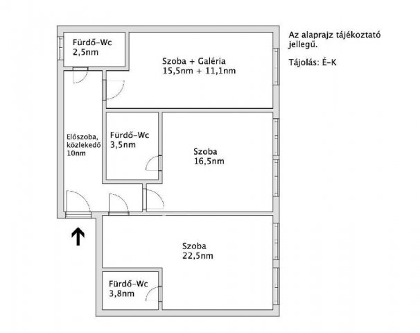 Eladó téglalakás, Budapesten, VI. kerületben 99.8 M Ft, 3 szobás