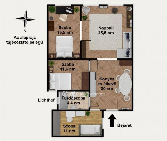 Eladó téglalakás, Budapesten, VIII. kerületben 134.9 M Ft