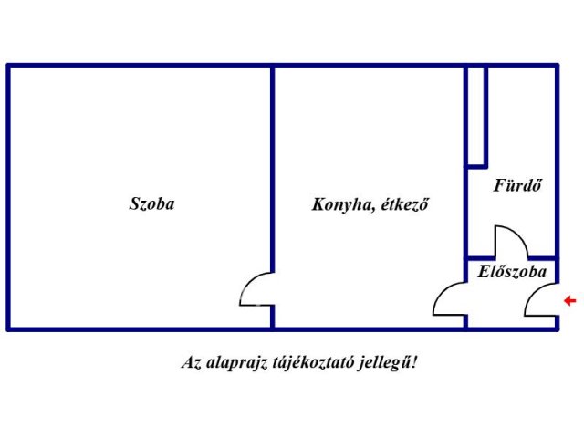 Eladó téglalakás, Szegeden 43.9 M Ft, 1 szobás