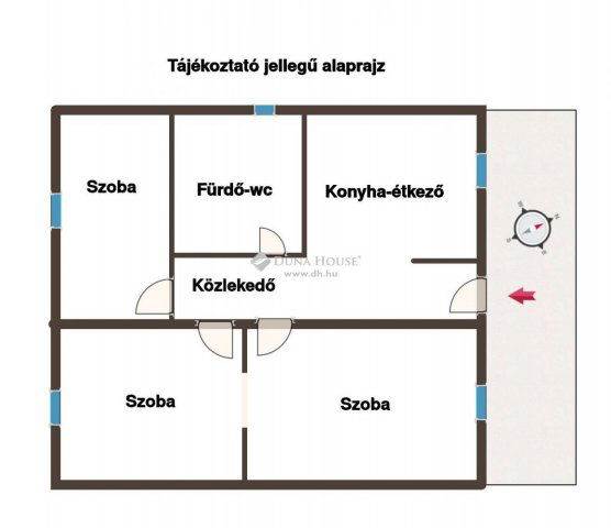 Eladó családi ház, Hernádon 49 M Ft, 3 szobás