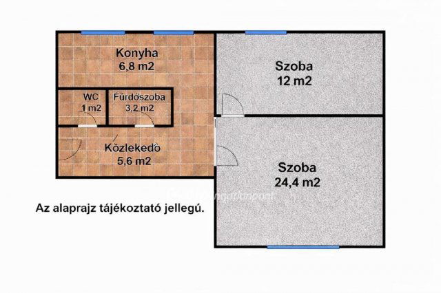 Eladó panellakás, Mosonmagyaróváron 42.9 M Ft, 2 szobás