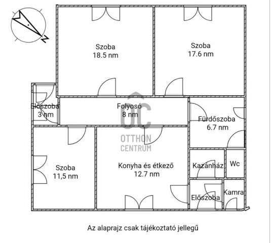 Eladó családi ház, Szarvason 60 M Ft, 3 szobás