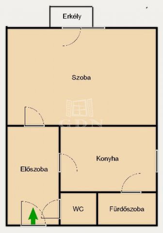Eladó téglalakás, Szigetszentmiklóson 45.9 M Ft, 1 szobás