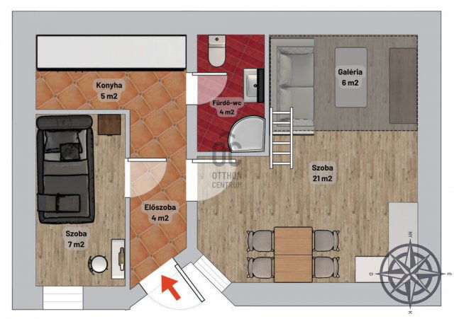 Eladó téglalakás, Budapesten, VIII. kerületben 49.75 M Ft