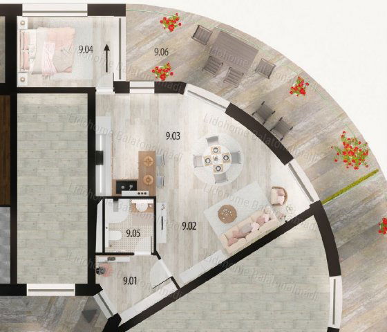 Eladó téglalakás, Balatonalmádiban 129 M Ft, 3 szobás