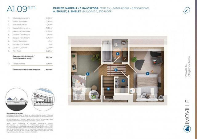 Eladó téglalakás, Mosonmagyaróváron, Tímár utcában