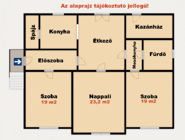 Eladó családi ház, Kiskunhalason 69 M Ft, 3 szobás
