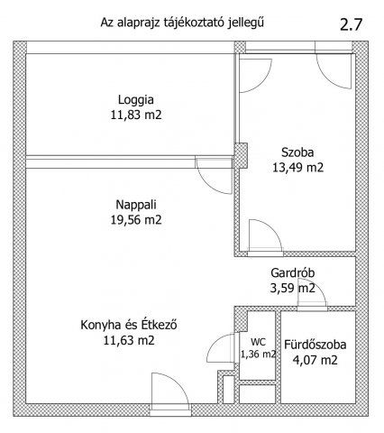Eladó téglalakás, Keszthelyen 72.5 M Ft, 2 szobás