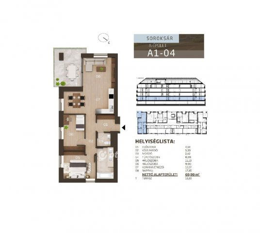 Eladó téglalakás, Budapesten, XXIII. kerületben 99.153 M Ft