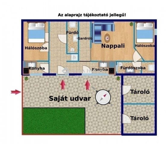 Eladó téglalakás, Budapesten, XX. kerületben 65 M Ft, 3 szobás