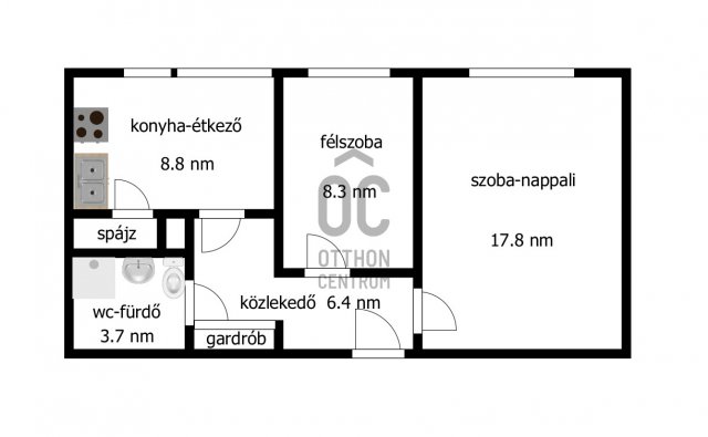 Eladó panellakás, Kisvárdán 28.9 M Ft, 2 szobás