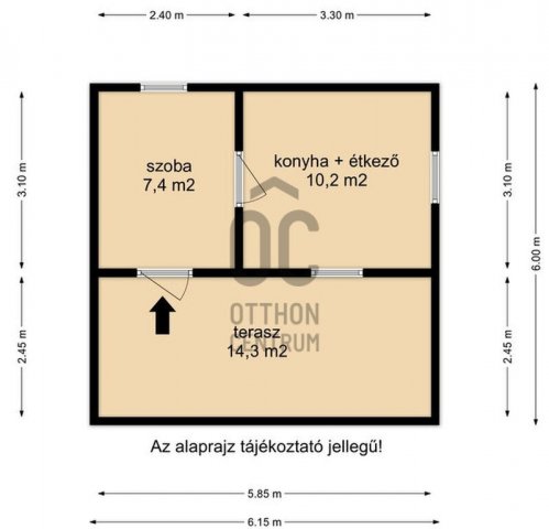 Eladó nyaraló, Nagykanizsán 4.99 M Ft, 1 szobás