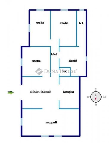 Eladó családi ház, Komáromban 72 M Ft, 4 szobás