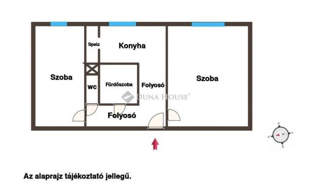 Eladó panellakás, Pakson 43.5 M Ft, 2 szobás