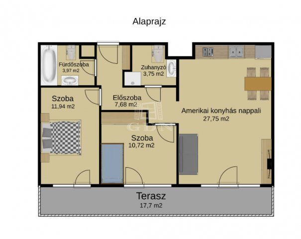 Kiadó téglalakás, albérlet, Budapesten, III. kerületben