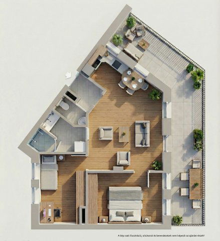 Eladó téglalakás, Kecskeméten 76.8 M Ft, 2 szobás