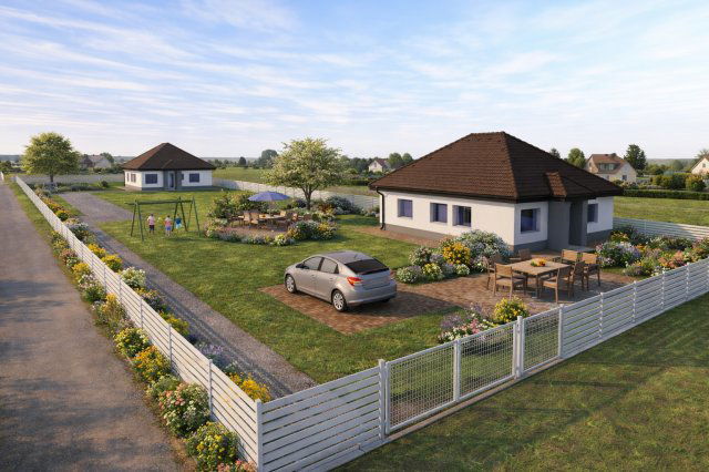 Eladó ikerház, Perkátán 55 M Ft, 4 szobás