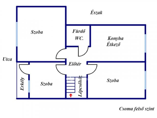 Eladó családi ház, Csomában 25.9 M Ft, 4+1 szobás
