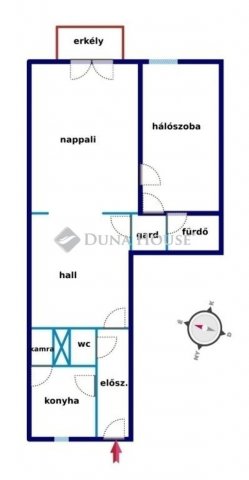 Eladó téglalakás, Budapesten, VIII. kerületben 82 M Ft, 2 szobás