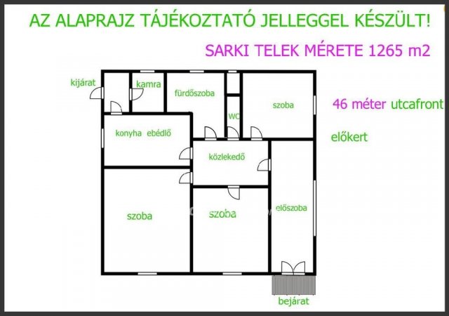 Eladó családi ház, Tiszavasváriban 9.9 M Ft, 2+1 szobás