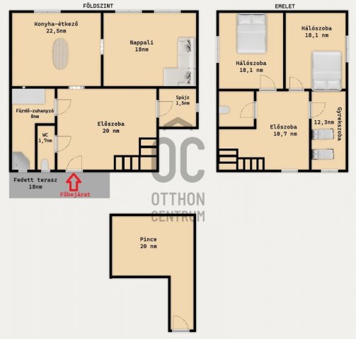 Eladó ikerház, Budapesten, XV. kerületben 95 M Ft, 4 szobás