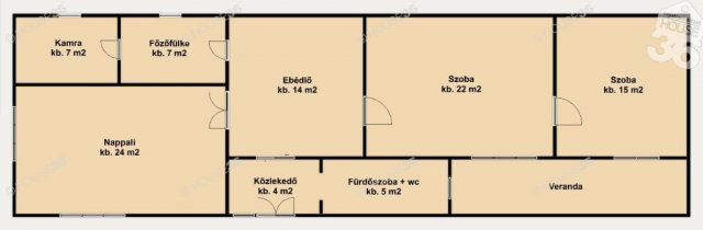 Eladó családi ház, Akasztón 11.9 M Ft, 3 szobás