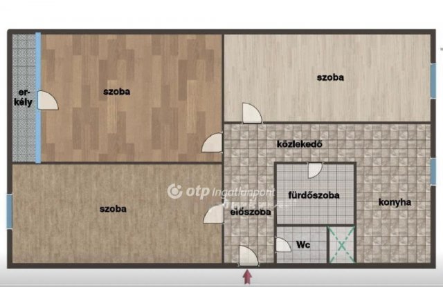 Eladó panellakás, Pécsett 52.99 M Ft, 3 szobás