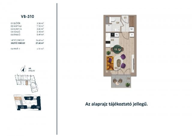Eladó téglalakás, Budapesten, III. kerületben 52.2 M Ft