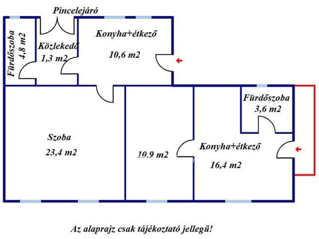 Eladó családi ház, Veresegyházon 66.9 M Ft, 2 szobás
