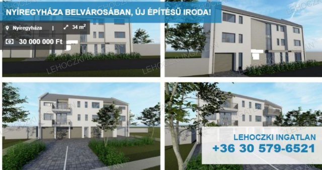 Eladó iroda, Nyíregyházán 30 M Ft, 1 szobás