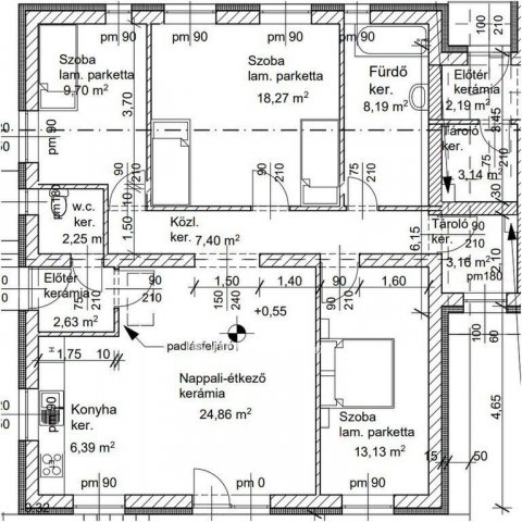 Eladó sorház, Dunaharasztin 99.9 M Ft, 3+1 szobás