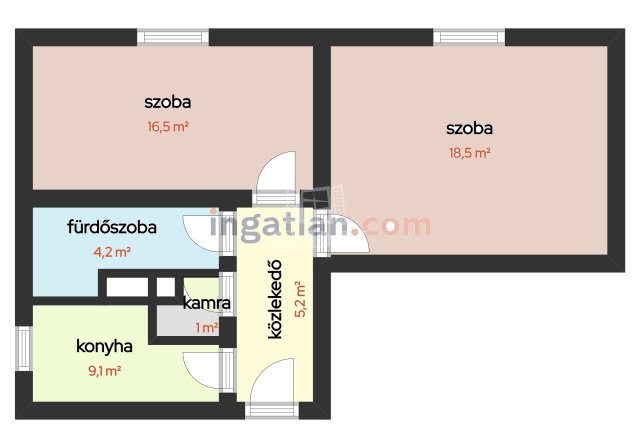 Eladó téglalakás, Szigetszentmiklóson 60 M Ft, 2 szobás