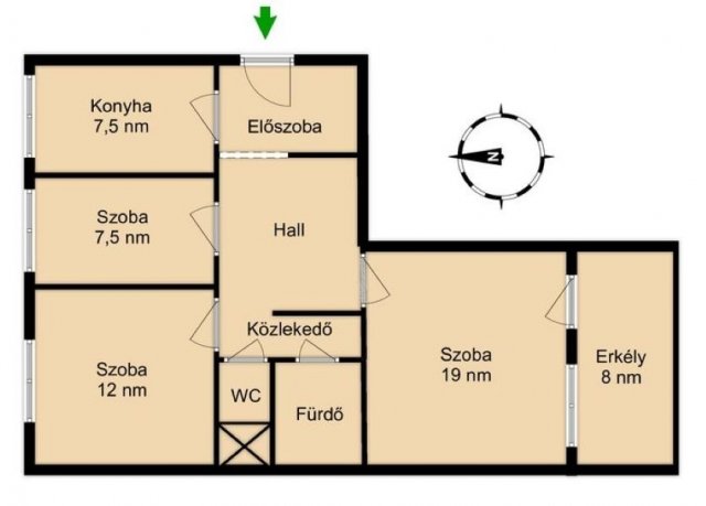 Eladó panellakás, Budapesten, IV. kerületben, Bőröndös utcában