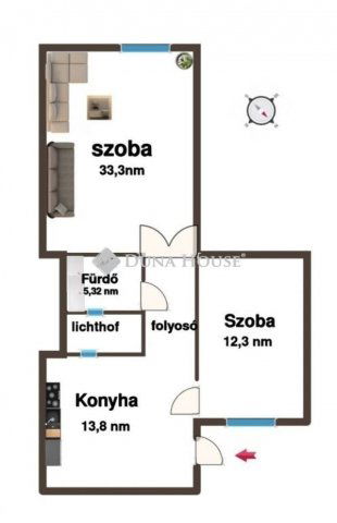 Eladó téglalakás, Budapesten, VIII. kerületben 79.9 M Ft