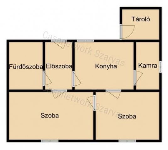 Eladó családi ház, Szarvason 7 M Ft, 2 szobás