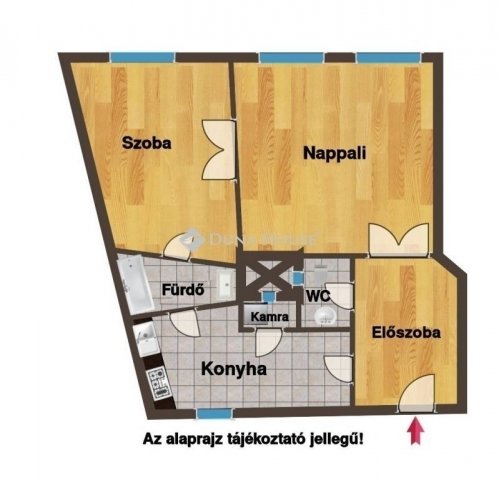 Eladó téglalakás, Budapesten, IX. kerületben 89.5 M Ft, 2 szobás