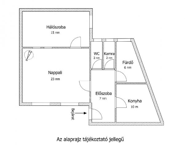 Eladó téglalakás, Budapesten, II. kerületben 88.9 M Ft, 2 szobás