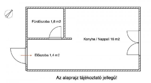 Eladó téglalakás, Budapesten, XIII. kerületben 27 M Ft, 1 szobás