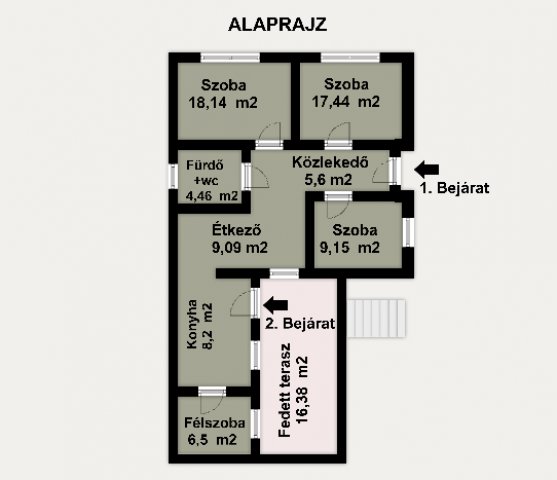 Eladó családi ház, Felsőzsolcán, Kossuth Lajos utcában 45 M Ft