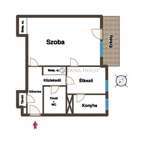 Eladó téglalakás, Budapesten, XX. kerületben 48.5 M Ft, 1 szobás